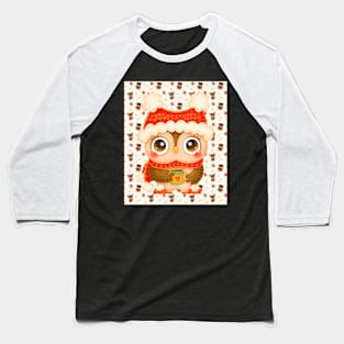 Cocoa Owl Baseball T-Shirt